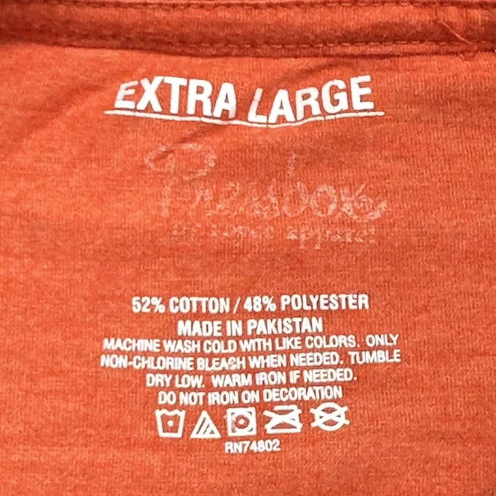 Pressbox PK 8204 Clemson Tigers Womens XL Orange L/S Melange Pine Top Shirt